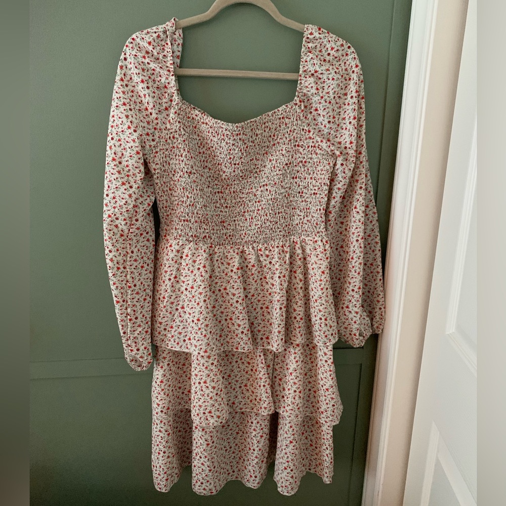 Floral Dress with Ruffles